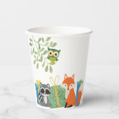 Woodland Animals Party Cups Papieren Bekers (Voorkant)