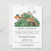 Woodland Animals Party Invitation Kaart (Voorkant)