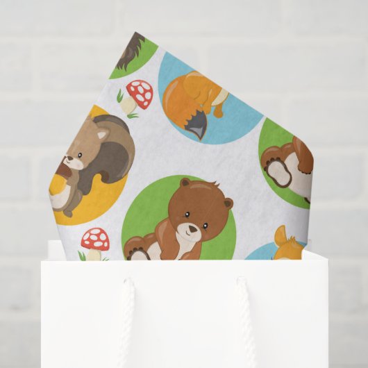 Woodland Animals Party tissuepapier (Cadeauzakje)