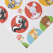 Woodland Animals Party tissuepapier (Detail)