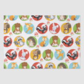 Woodland Animals Party tissuepapier (Voorkant)