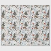 Woodland Animals Pattern Cadeaupapier (Vlak)
