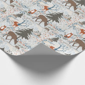 Woodland Animals Pattern Cadeaupapier (Hoek)
