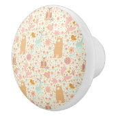 Woodland Animals Pattern Keramische Knop (Rechts)