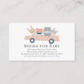 Woodland Animals Pink Car Book Request Informatiekaartje (Voorkant)