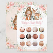 Woodland Animals Pink Floral Baby of Beer Belly (Voorkant / Achterkant)