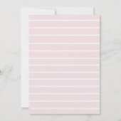 Woodland Animals Pink Floral Baby shower Kaart (Achterkant)