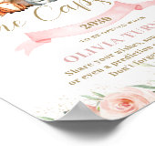 Woodland Animals Pink Floral Birthday Time Capsule Poster (Hoek)