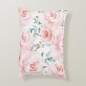  Woodland Animals Pink Roses Girl Nursery Accent Kussen (Achterkant (Verticaal))