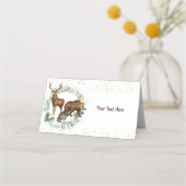 Woodland Animals Plaats een voedseletiket op de ka Plaatskaartje (Voorkant)