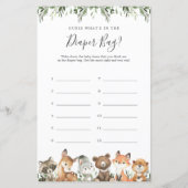 Woodland Animals Raad eens wat er in de luiertas z (Voorkant)