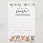 Woodland Animals Raad eens wat er in de luiertas z (Voorkant / Achterkant)