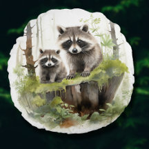Woodland Animals Raccoons Kwekerij Kinder Kamer De