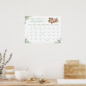 Woodland Animals raden babyboomgaard Poster (Keuken)
