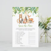 Woodland Animals raden het Baby shower van de Prij (Staand voorkant)