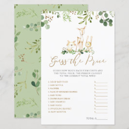 Woodland Animals raden het Baby shower van de Prij