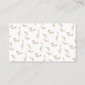 Woodland Animals raden hoeveel Baby shower spel Informatiekaartje (Achterkant)