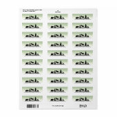 Woodland Animals retouradres labels (Full Sheet)