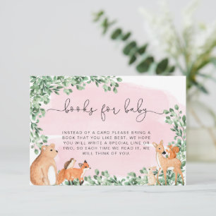 Woodland Animals Roze Boeken aanvragen Kaart invoe