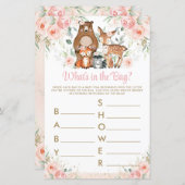 Woodland Animals roze Floral wat zit er in de tas (Voorkant / Achterkant)