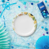 Woodland Animals Rubor Floral primer cumpleaños Papieren Bordje (Feest)