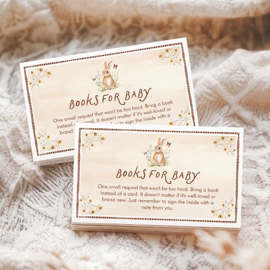 Woodland Animals Rustic Boeken voor Baby Informatiekaartje