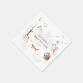 Woodland Animals Rustic Forest Baby shower Servet (Hoek)
