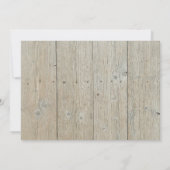 Woodland Animals Rustic Photo Baby shower Kaart (Achterkant)