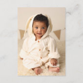 Woodland Animals Schattige eerste foto verjaardags Bedankkaart (Achterkant)