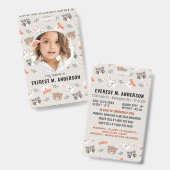 Woodland Animals Schattigee aangepaste moderne fot Badge (Front & Back)