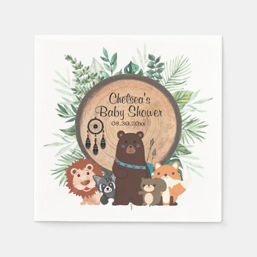 Woodland Animals Servet (Voorkant)