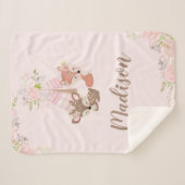 Woodland Animals Sherpa Deken (Voorkant (horizontaal))