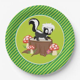 Woodland Animals | Skunk Papieren Bordje