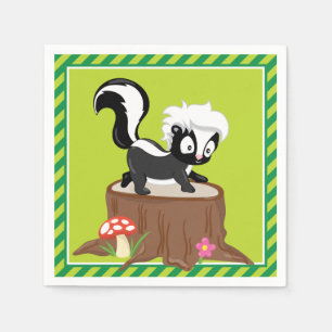 Woodland Animals Skunk Servet