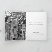 Woodland Animals Sneeuw Wereldbol Wit Foto Kerst Kaart (Binnen)