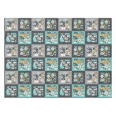 Woodland Animals Sneeuwvlokken Scandinavische Kers Tafelkleed (Voorkant (Horizontaal))