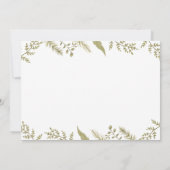 Woodland Animals Spring Baby shower Invitation Kaart (Achterkant)