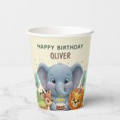 Woodland Animals Storybook Birthday Papieren Bekers (Achterkant)