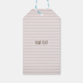 Woodland Animals Stripes Speciaal Cadeaulabel (Achterkant)