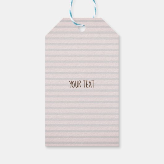 Woodland Animals Stripes Speciaal Cadeaulabel (Achterkant)