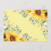 Woodland Animals Sunflower Greenery Books for Baby Informatiekaartje (Achterkant)