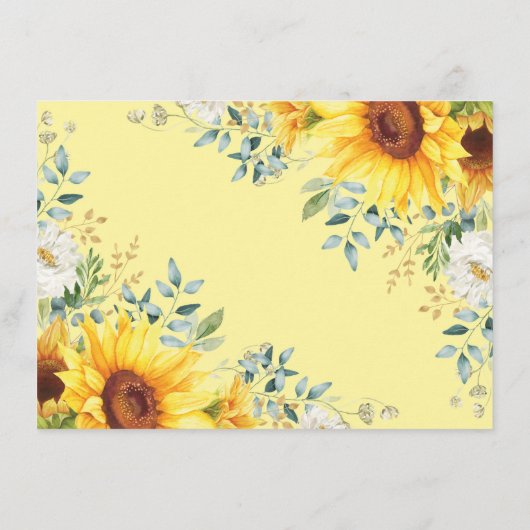 Woodland Animals Sunflower Greenery Books for Baby Informatiekaartje (Achterkant)