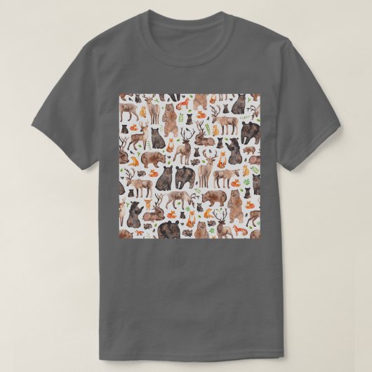 Woodland Animals T-shirt (Design voorkant)