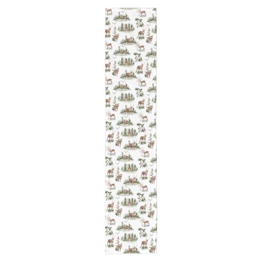 Woodland Animals Table Runner Korte Tafelloper (Voorkant)