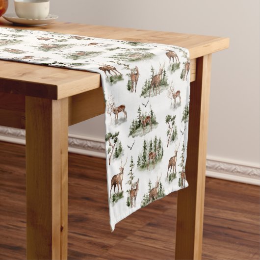 Woodland Animals Table Runner Korte Tafelloper (Voorbeeld)