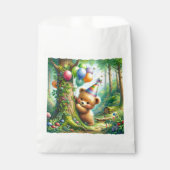 Woodland Animals thema verjaardagsfeestje Bedankzakje (Voorkant)