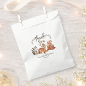 Woodland Animals Thmed Favor Bag Bedankzakje (Geknipt)