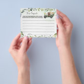 Woodland Animals Time Capsule Advice for Baby card Flyer (Hand)