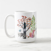 Woodland Animals Trees Greenery Forest 15 oz. Mokk Koffiemok (Links)