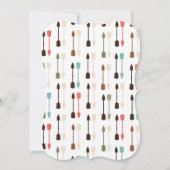 Woodland Animals Tribal Boho Baby shower Invite Kaart (Achterkant)